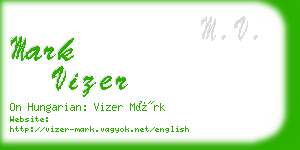 mark vizer business card